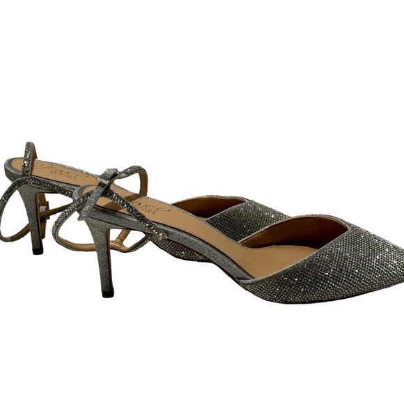 JEWEL BADGLEY MISCHKA NWOB $129 Georgina Ankle Strap Heels Size 8.5 - Picture 5 of 10